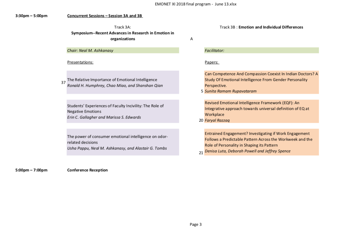 P3 Emonet XI 2018 Program